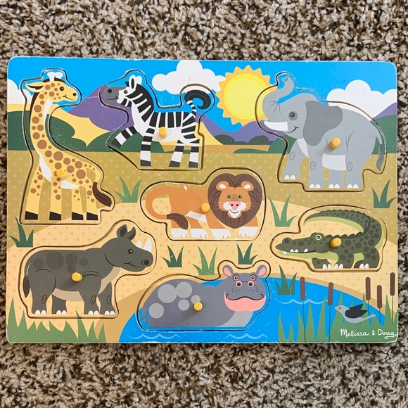 Puzzle Melissa & Doug Colorful Safari Animal Puzzle 4 - Picture 2 of 7